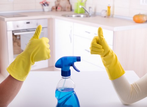 Communal hallway cleaning in an N10 residential building
