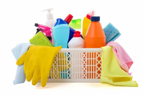 Cleaning kitchen and bathroom areas as part of domestic cleaning in N10