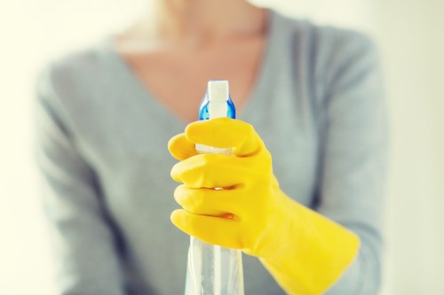 Cleaning a reception and communal office area in N10