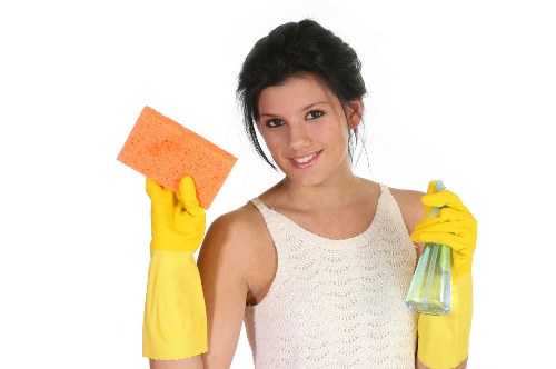 Local office cleaning team working in an N10 commercial property