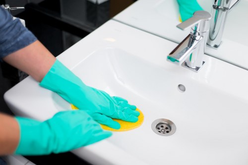 Local after builders cleaning service preparing a property in N10